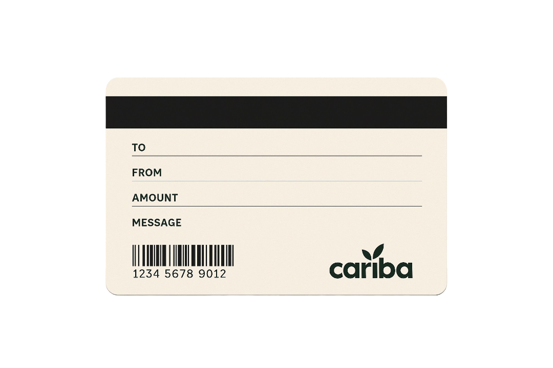 Cariba Digital Gift Card